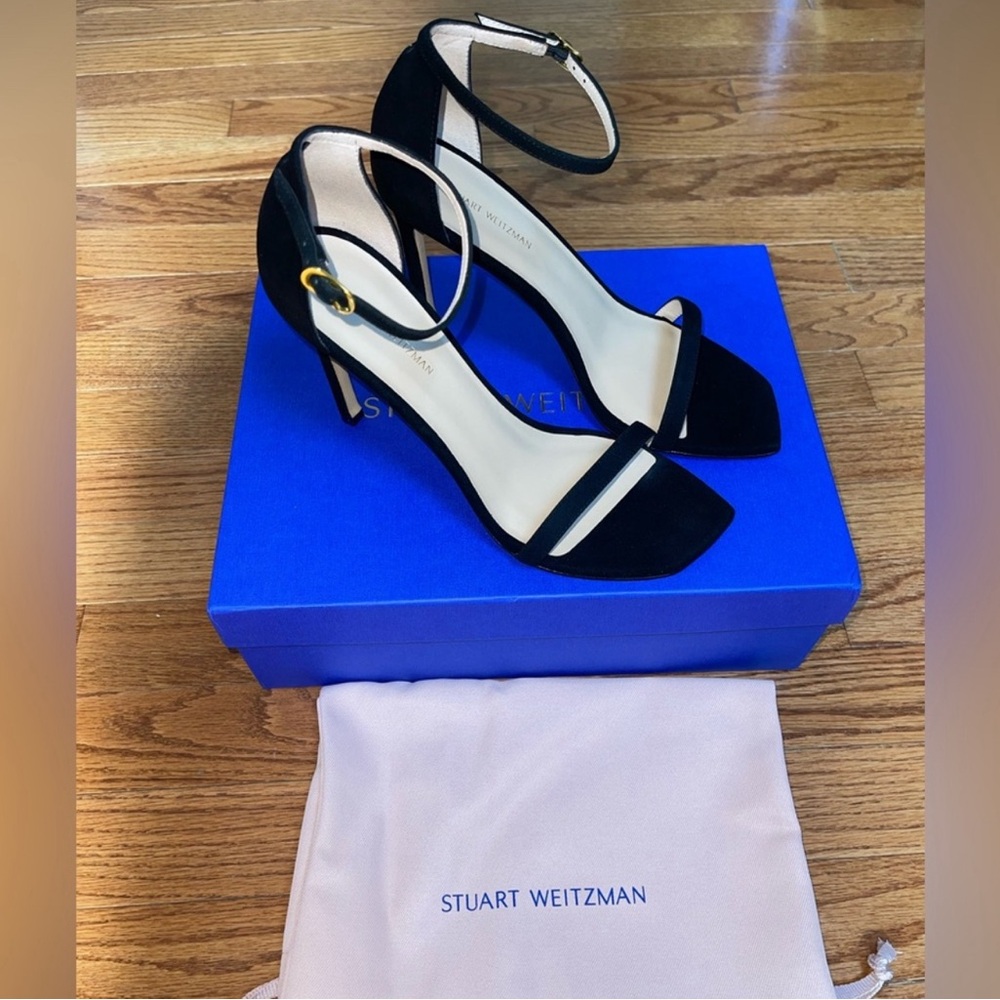 NEW Stuart Weitzman Heels Color Black Size 8 - Picture 4 of 10